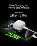 Belkin BoostCharge Compact USB-C Wall Charger 20W| PD Wall Charging, for iOS and Android SmartPhones, Tablets, Wireless Earphones, UK-Plug, White