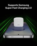 Belkin BoostCharge Compact USB-C Wall Charger 65W, USB-C PD Fast Charger, PPS, Foldable UK Plug, iPhone and Samsung Compatible, White