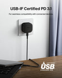 Belkin BoostCharge Compact USB-C Wall Charger 45W with USB-C Cable 1m| PD 3.1, PPS Fast Charging, Travel Friendly Design, 3-Pin UK Plug, Black