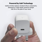 Belkin BOOST CHARGE PRO USB-C GaN Wall Charger 60 Watts - Charger for Apple iPhone 12/11 Pro Max/12/11 Pro/12/12 Mini/XR/XS Max/8/8 Plus, iPad/iPad Pro, MacBook Air/Pro & other USB-C Devices - White