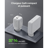 Belkin BoostCharge Pro 3-Port GaN Wall Charger 100W + Travel Adapters | PD Fast Charger, Compact Wall Charger w/ International Plugs,for iPhone, Samsung, iPad, Tablets, MacBook and USB-C Devices