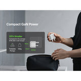 Belkin 2-Port USB C Plug 67W, Dual-Port GaN Charger with 2x USB C Ports, Fast Charging for MacBook, iPhone 17, iPad Pro, Chromebook, Galaxy S25 Ultra, Pixel 10, etc. - Travel Essentials - White