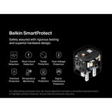 Belkin 2-Port USB C Plug 67W, Dual-Port GaN Charger with 2x USB C Ports, Fast Charging for MacBook, iPhone 17, iPad Pro, Chromebook, Galaxy S25 Ultra, Pixel 10, etc. - Travel Essentials - White