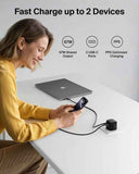 Belkin BoostCharge Pro Dual USB-C GaN Wall Charger 67W | 2-Port USB-C, PD 3.1 PPS, Foldable Prongs, for MacBooks, Laptops, Tablets, Smartphones, USB-C Devices, Black