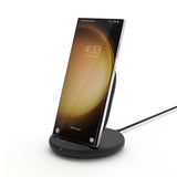 BELKIN BoostCharge Wireless Charging Stand 15W (Qi Fast Wireless Charger for iPhone, Samsung, Pixel, more) - Black