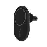 شاحن سيارة لاسلكي مغناطيسي من بيلكين بوست تشارج بقوة 10 واط - يتضمن كابل USB-C + محول طاقة للسيارة بقوة 20 واط - أسود