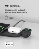 شاحن لاسلكي من بيلكين، محول ساعة أبل، منفذ USB-C، شحن سريع، أسود
