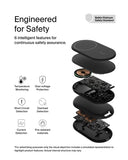 Belkin BoostCharge 2-in-1 Foldable Wireless Charger with Qi2 15W, Magnetic iPhone Charger, AirPods Charging Pad, USB-C Cable Included, Black