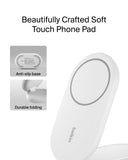 Belkin BoostCharge 2-in-1 Foldable Wireless Charger, Qi2 15W Magnetic iPhone & AirPods Charging Stand with USB-C Cable and 36W Power Supply, White