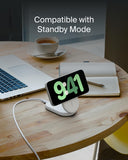 Belkin BoostCharge 2-in-1 Foldable Wireless Charger, Qi2 15W Magnetic iPhone & AirPods Charging Stand with USB-C Cable and 36W Power Supply, White