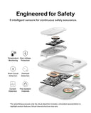 Belkin MagSafe Charger, BoostCharge 3-in-1 Magnetic Foldable Charger with Qi2 15W - MagSafe-Compatible Fast Charger for iPhone 16, 15, Apple Watch, AirPods with Non-Slip Base, PSU Included - White