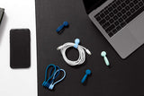 BlueLounge MAGWRAP Magnetic Cable Tie - Fastest Reusable Neodymium Magnetic Cable Wrap, Works w/ Most Cables, Sticks to any Metal Suface, Silicone Material - Small (4.75" Length)