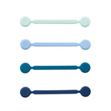 BlueLounge MAGWRAP Magnetic Cable Tie - Fastest Reusable Neodymium Magnetic Cable Wrap, Works w/ Most Cables, Sticks to any Metal Suface, Silicone Material - Small (4.75" Length)