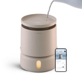 BLUEAIR Room Humidifier - DreamWell - 48Hr Top-Fill Mist-Free InvisibleMist Technology Aroma Stone for Essential Oils and Soothing Mood Lighting - Quiet Operation for Bedroom and Home Use, Beige