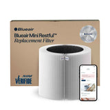 Blueair Mini Restful Particle + Carbon Genuine Replacement HEPA Filter, Removes 99.97% of Airborne Particles, Virus, Bacteria, Odor, Smoke, Easy Replacement, 9-12 months of use - 1pc
