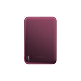 BMX SolidSafe™ Air 5K Magnetic Power Bank| Slim 6.8mm Semi-Solid Qi2, TSA Flight Approved, 15W/20W Wireless/Wired, USB-C Fast Charging, for iPhone 18/17/16/15 MagSafe Phones & Cases - Dark Chery