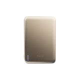 BMX SolidSafe™ Air 5K Magnetic Power Bank| Slim 6.8mm Semi-Solid Qi2, TSA Flight Approved, 15W/20W Wireless/Wired, USB-C Fast Charging, for iPhone 18/17/16/15 MagSafe Phones & Cases - Gold