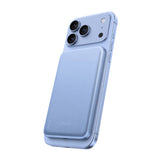 BMX SolidSafe™ Air 5K Magnetic Power Bank| Slim 6.8mm Semi-Solid Qi2, TSA Flight Approved, 15W/20W Wireless/Wired, USB-C Fast Charging, for iPhone 18/17/16/15 MagSafe Phones & Cases - Light Blue