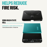 BMX SolidSafe™ Air 10K Magnetic Power Bank| Slim 13mm Semi-Solid Qi2.2 TSA Flight Approved, 15W/30W Wireless/Wired, USB-C Fast Charging for iPhone 18/17/16/15 MagSafe Phones & Cases - Gold