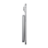 BMX SolidSafe™ Air 10K Magnetic Power Bank| Slim 13mm Semi-Solid Qi2.2 TSA Flight Approved, 15W/30W Wireless/Wired, USB-C Fast Charging for iPhone 18/17/16/15 MagSafe Phones & Cases - Silver