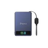BMX SolidSafe™ 5K Magnetic Power Bank| Solid State Technology, Safe and Efficient, TSA Flight Approved, 15W/20W Wireless/Wired, USB-C Fast Charging, Info Display, Compact & Lightweight - Blue