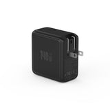 BMX GaNsta 140W Laptop World Charger | GaN Fast Charger, LCD Display, Multi-Port USB-C with Travel Adapters, for MacBook Pro/Air, Laptops, 2-in-1, Tablets, Smartphones, Headphones, Black