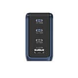BMX GaNsta 100W Laptop World Charger | GaN Fast Charger, Pixel Display, Multi-Port USB-C Charging with Travel Adapters, for MacBook Pro/Air, Laptops, 2-in-1, Tablets, Smartphones, Headphones, Blue