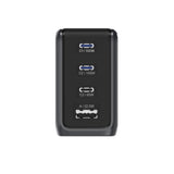 BMX GaNsta 100W Laptop World Charger | GaN Fast Charger, Pixel Display, Multi-Port USB-C Charging with Travel Adapters, for MacBook Pro/Air, Laptops, 2-in-1, Tablets, Smartphones, Headphones, Gray