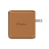 BMX GaNsta 100W Laptop World Charger | GaN Fast Charger, Pixel Display, Multi-Port USB-C Charging with Travel Adapters, for MacBook Pro/Air, Laptops, 2-in-1, Tablets, Smartphones, Headphones, Orange
