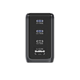 BMX GaNsta 140W Laptop World Charger | GaN Fast Charger, Pixel Display, Multi-Port USB-C Charging with Travel Adapters, for MacBook Pro/Air, Laptops, 2-in-1, Tablets, Smartphones, Headphones, Gray