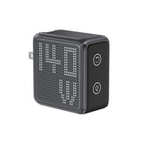 BMX GaNsta 140W Laptop World Charger | GaN Fast Charger, Pixel Display, Multi-Port USB-C Charging with Travel Adapters, for MacBook Pro/Air, Laptops, 2-in-1, Tablets, Smartphones, Headphones, Gray