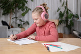 BUDDYPHONES ComosFun Active Noise Cancellation Wireless Bluetooth Headphone for Kid - Pink