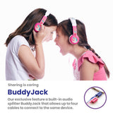 BuddyPhones - Explore Foldable Headphones with Mic - Red
