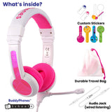 BUDDYPHONES School Plus Headphones - Pink
