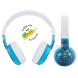 BUDDYPHONES Wave Bluetooth Headphones Waterproof Robot - Blue