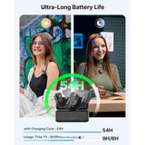 BOYA BOYAMIC 2 Wireless Microphones for iPhone 15-16/Android/PC/Camera, AI Noise Cancellation, 32-bit Float Internal Recording, AMOLED Touchscreen, 984ft 54h Battery with Charging Case(with Clip Mic)