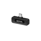 BOYA Wireless Lavalier Microphone for Android USB C Smartphone Tablet External Noise Canceling Mini Lapel Type C Microphone for iPhone 15 Clip-On Mic for Video Recording Podcast YouTube Live Streaming