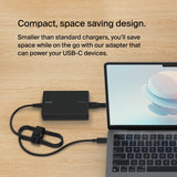 Belkin Connect 100W USB-C Core GaN Power Adapter, Fast-Charging Adapter w/ Universal USB-C Compatibility, 100W Power Delivery, 8ft Power Cable for Gaming, MacBook Pro, PC Laptops, Chromebook - Black
