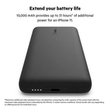 بنك طاقة بيلكين بوست تشارج 10K بتقنية الشحن السريع PD مع منفذ لايتنينج مدمج ومنفذ USB-C - أسود