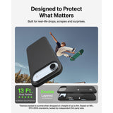 جراب حماية بيلكين لهاتف آيفون 17 إير شيرفورس، أسود