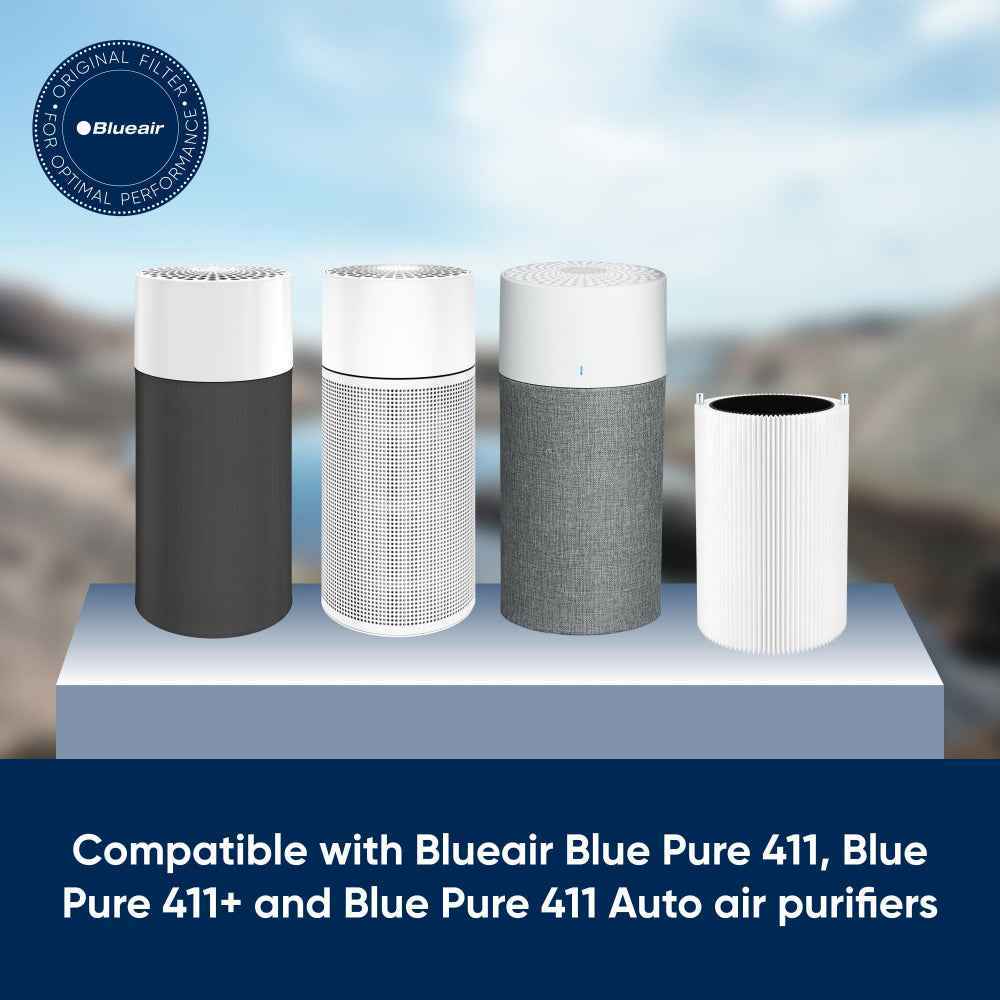 BLUEAIR Particle + Carbon Filter| Replacement Filter for Blue 3210/411/Joy S models, Removes 99.97% of Airborne Particles, Odor, Smoke, Easy Replacement, 6-12 months of use - White - 1pc (Copy)