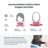 Cabeau Evolution X| First Customizable Neck Pillow, Adjustable Height & Neck Fit for Ultra Comfort, Supports Spine Alignment, w/ Air Vent for Cooling Effect, 14+ Years Old - Black/White