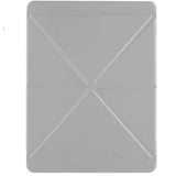 Case-Mate iPad 10.2" 7Th Gen Flip Folio Case - Leather Origami Design w/ 360 Protection, Transparent Back w/ Multiple Viewing Mode, Auto Sleep/Wake, for iPad 10.2 7th Gen - Light Grey