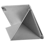 Case-Mate iPad 10.2" 7Th Gen Flip Folio Case - Leather Origami Design w/ 360 Protection, Transparent Back w/ Multiple Viewing Mode, Auto Sleep/Wake, for iPad 10.2 7th Gen - Light Grey