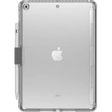 Case-mate Multi-Stand Case for Apple iPad Pro 11" 2021 3rd Gen|Folding Origami Folio Cover, Impact & Scratch Protection, Slim & Thin, See-Through Apple Logo - Gray