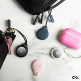 Case-mate Tough Sport Apple AirTag Case w/ Strap | Easily Insert or Remove AirTag, Scratch Protection for Apple AirTag | Sporty Strap Easily Loops to Bags, Purse, Kids - Blush
