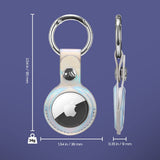 Case-mate Leather Keychain Apple AirTag Case |Innovative Heavy Duty Ring Clip, Easily Insert or Remove AirTag, Scratch Protection for Apple AirTag - Iridescent