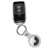 Case-mate Leather Keychain Apple AirTag Case |Innovative Heavy Duty Ring Clip, Easily Insert or Remove AirTag, Scratch Protection for Apple AirTag - Sparkle