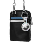 Case-mate Leather Keychain Apple AirTag Case |Innovative Heavy Duty Ring Clip, Easily Insert or Remove AirTag, Scratch Protection for Apple AirTag - Sparkle
