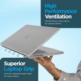 Case-mate Snap-On Apple Macbook Pro 16" (M4 2024/M3, M2 2023/M1 2021) Case (USB-C) - Transparent Hardshell cover Impact & Scratch Protection, See-Through Apple Logo w/ Keyboard Cover (US & UK Layout) - Clear
